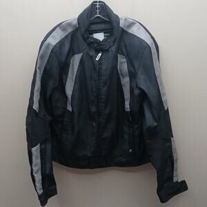 BMW Motorrad Venting Machine Airflow Full Zip Armored Jacket Black Gray Size 46R